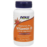 Vitamina D, 1000 UI Vegetariana - Seca, 120 vcaps, Now Foods