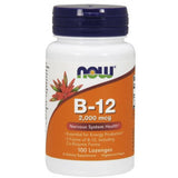 Vitamina B-12 - 2000mcg, 100 lozenges, Now Foods