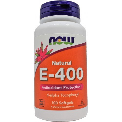 Vitamina E-400 - Natural, 100 softgels, Now Foods