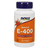 Vitamina E-400 - Natural (Tocoferóis Mistos), 100 softgels, Now Foods