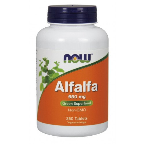 Alfafa - 650mg, 250 comprimidos, Now Foods