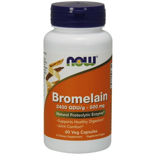 Bromelaína - 500mg, 60 vcaps, Now Foods