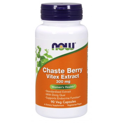 Extrato de Vitex de Castanha-do-Caste 300 mg, 90 Cápsulas, Now Foods