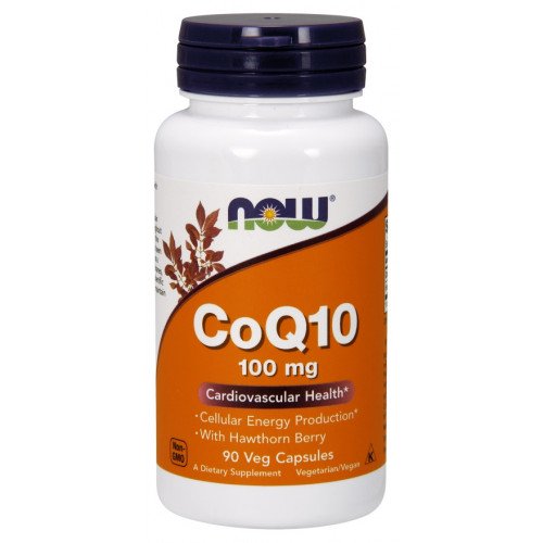 CoQ10 100 mg com espinheiro, 90 cápsulas vegetais, Now Foods