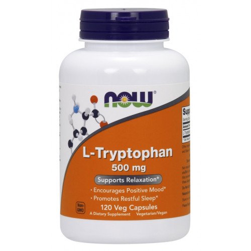 L-Triptofano - 500mg, 120 vcaps, Now Foods