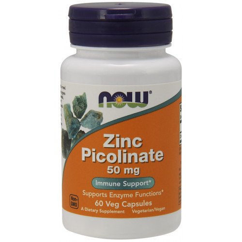 Picolinato de Zinco - 50mg, 60 vcaps, Now Foods