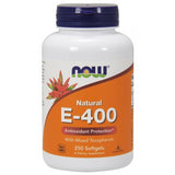 Vitamina E-400 - Natural (Tocoferóis Mistos), 250 softgels, Now Foods
