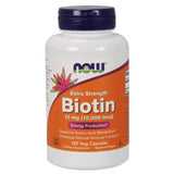 Biotina Extra Forte 10.000 mcg, 120 Cápsulas Vegetarianas, Now Foods