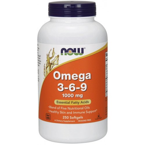 Ômega 3-6-9 1000 mg, 250 Cápsulas Gelatinosas, Now Foods
