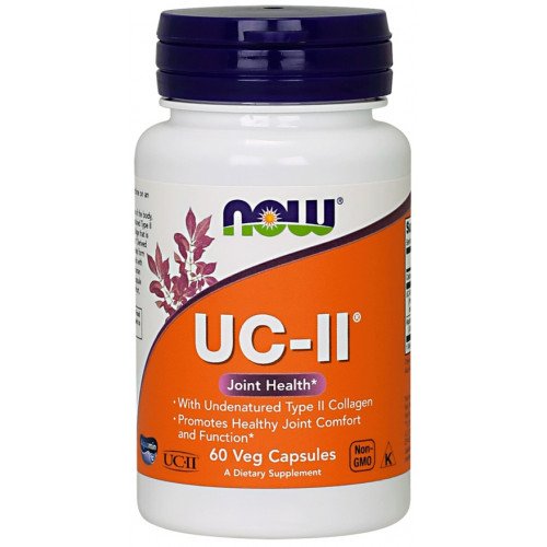 Colágeno Tipo II Não Desnaturado UC-II, 60 caps, Now Foods