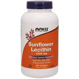 Lecitina de Girassol - 1200mg, 200 softgels, Now Foods