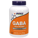 GABA, Pó, 170 g, Now Foods