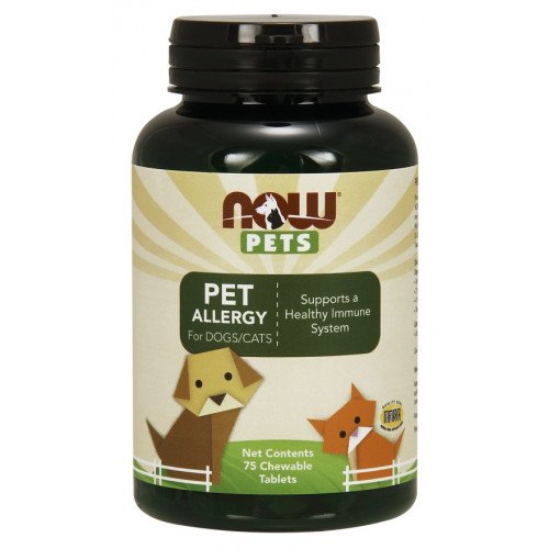 Animais de estimação, alergia a animais de estimação, 75 chewable comprimidos, Now Foods