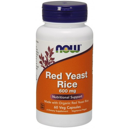 Arroz Vermelho Fermentado - 600mg, 60 vcaps, Now Foods