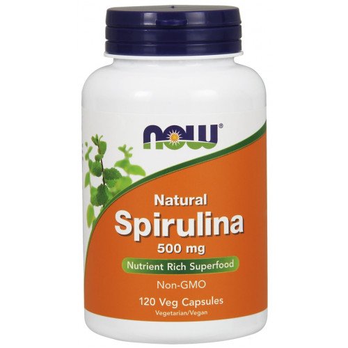 Espirulina - Natural, 500mg, 120 vcaps, Now Foods