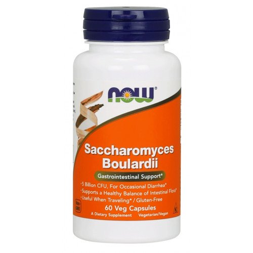 Saccharomyces Boulardii, 60 Cápsulas Vegetais, Now Foods