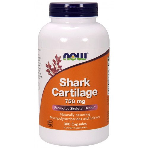 Cartilagem de Tubarão 750 mg, 300 Cápsulas, Now Foods