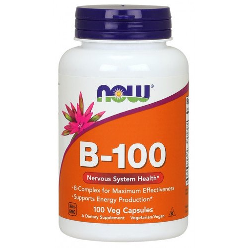 Vitamina B-100 - Vitamina B-100, 100 vcaps, Now Foods