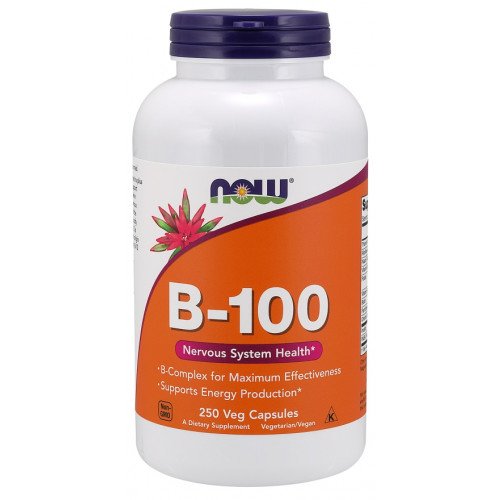 Vitamina B-100 - Vitamina B-100, 250 vcaps, Now Foods