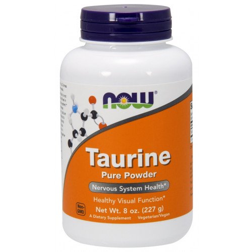 Taurina - Pó Puro, 227 gramas, Now Foods