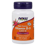 Vitamina D-3 - 2000 UI, 240 softgels, Now Foods