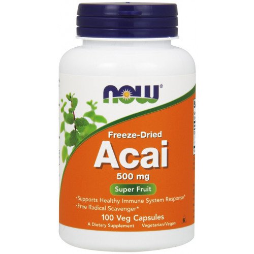Açaí 500 mg, 100 cápsulas vegetarianas, Now Foods