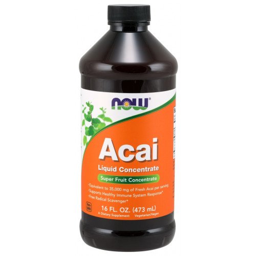 Concentrado Líquido de Açaí, 473 ml., Now Foods