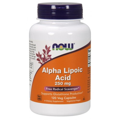 Ácido Alfa Lipóico - 250mg, 120 vcaps, Now Foods