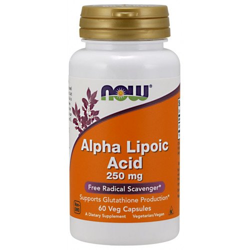 Ácido Alfa Lipóico - 250mg, 60 vcaps, Now Foods