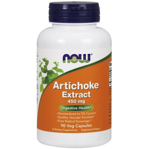 Extrato de Alcachofra 450 mg, 90 Cápsulas Vegetais, Now Foods