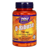 D-Ribose 750 mg, 120 Cápsulas, Now Foods