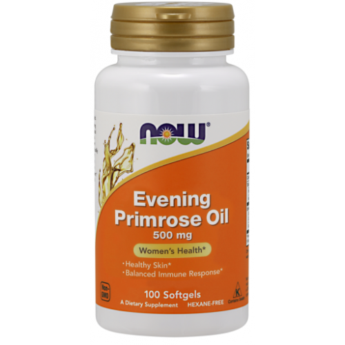 Óleo de Prímula 500 mg, 100 Cápsulas Gelatinosas, Now Foods