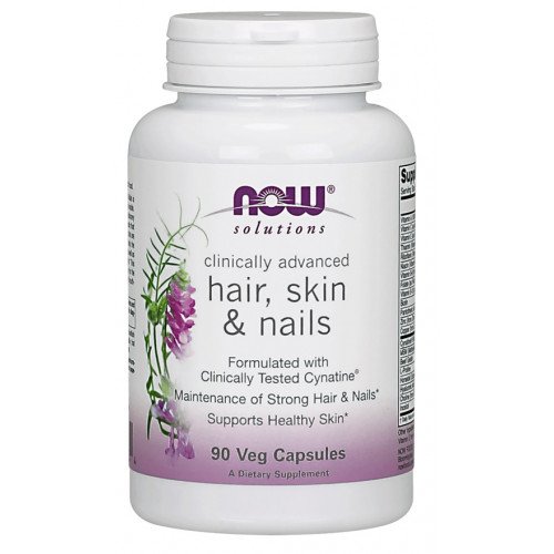 Cabelo, Pele e Unhas, 90 vcaps, Now Foods