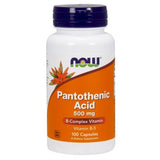 Ácido Pantotênico - 500mg, 100 caps, Now Foods