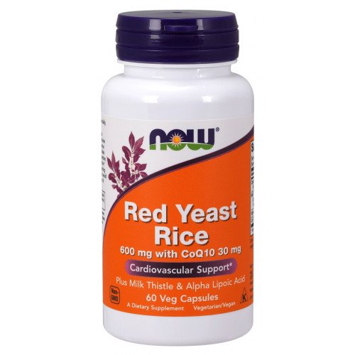 Arroz Vermelho Fermentado com CoQ10, 600mg, 60 vcaps, Now Foods