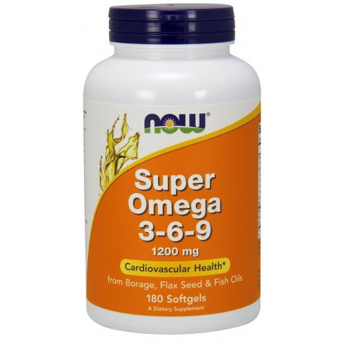 Super Ômega 3-6-9 - 1200mg, 180 softgels, Now Foods
