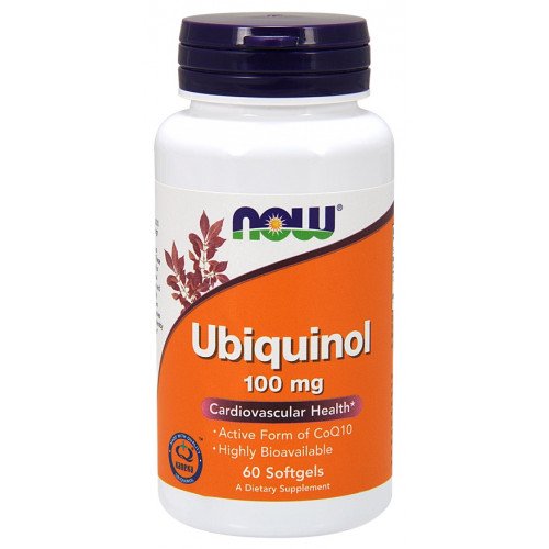 Ubiquinol - 100mg, 60 softgels, Now Foods