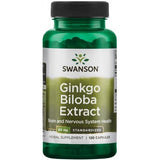 Extrato de Ginkgo Biloba, Padronizado, 60 mg, 120 Cápsulas, Swanson