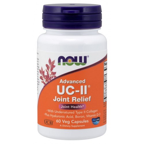 Alívio avançado das articulações UC-II, 60 vcaps, Now Foods