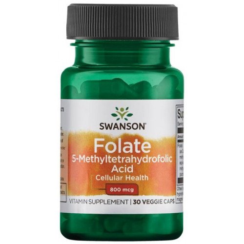 Folato (ácido 5-metiltetrahidrofólico) - 800mcg