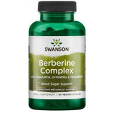 Complexo de Berberina com Canela, Gymnema e Feno-grego, 90 Cápsulas Vegetais, Swanson