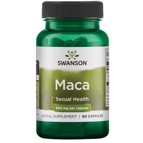 Maca, 500 mg, 60 cápsulas, Swanson