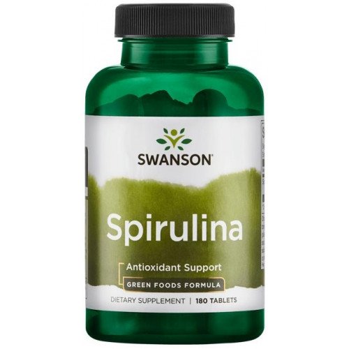 Espirulina orgânica certificada 500 mg, 180 comprimidos, Swanson