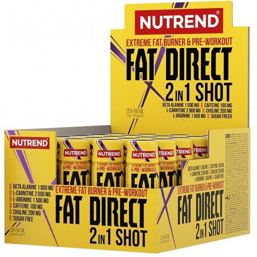 Gordura Direta 2 em 1 Shot, 20 x 60 ml, Nutrend