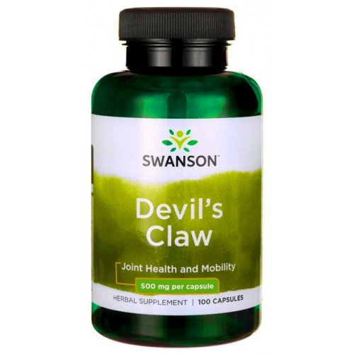 Garra do Diabo de Espectro Completo 500 mg, 100 Cápsulas, Swanson
