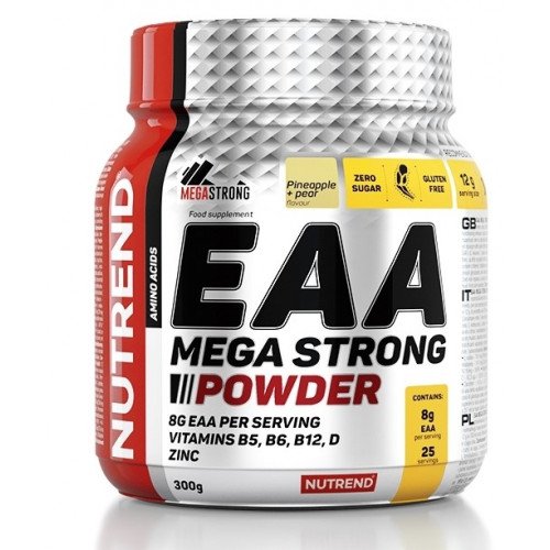 EAA Mega Strong Powder, Fruit Punch, 300 gramas, Nutrend