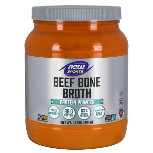 Caldo de Osso, Carne em Pó, 544 gramas, Now Foods