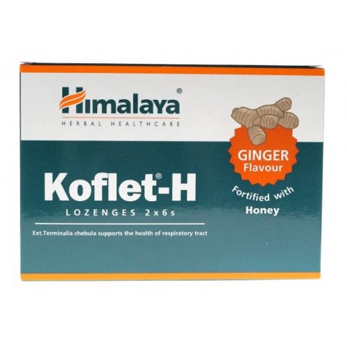 Koflet-H, Gengibre, 12 Pastilhas, Himalaya