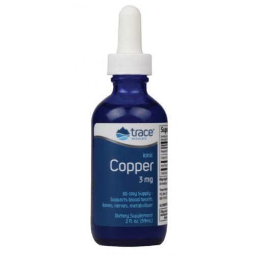 Cobre iônico, 3 mg, 2 fl oz (59 ml), Trace Minerals Research