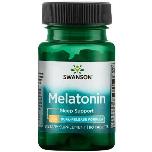Melatonina, 3 mg, 60 Cápsulas, Swanson
